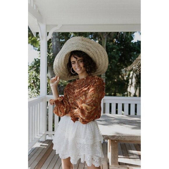 NEW SPELL & THE GYPSY AURORA FLORAL PRINTED BLOUSE - Picture 5 of 7